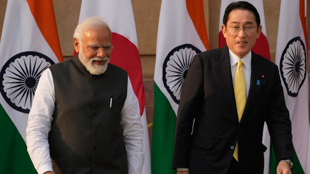 Japanese PM Fumio Kishida Arrives In India