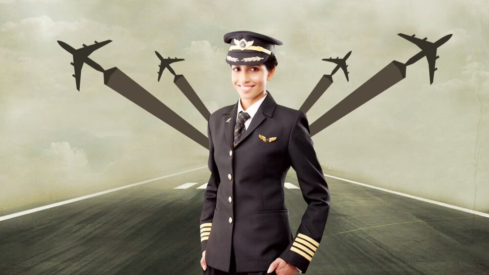 India has the highest proportion of female pilots in the world
