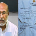 A dramatic situation involving the "resignation" of the Manipur CM