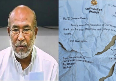 A dramatic situation involving the "resignation" of the Manipur CM