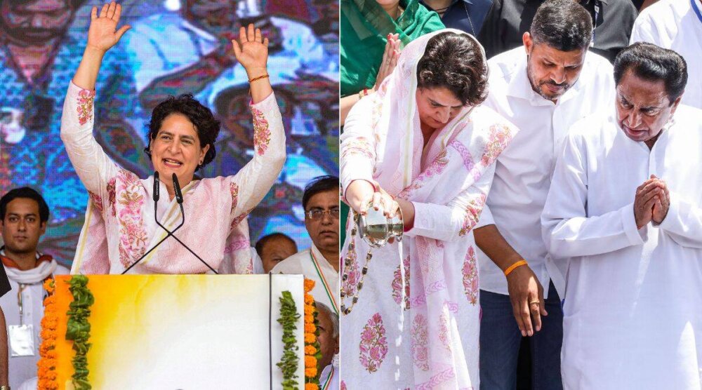 Priyanka Gandhi Launches Madhya Pradesh Election Campaign From Narmada