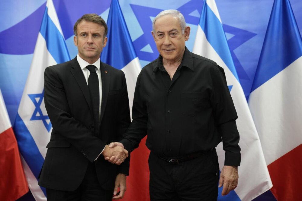 Israel-Hamas war: To start the peace process, Macron traveled to Israel